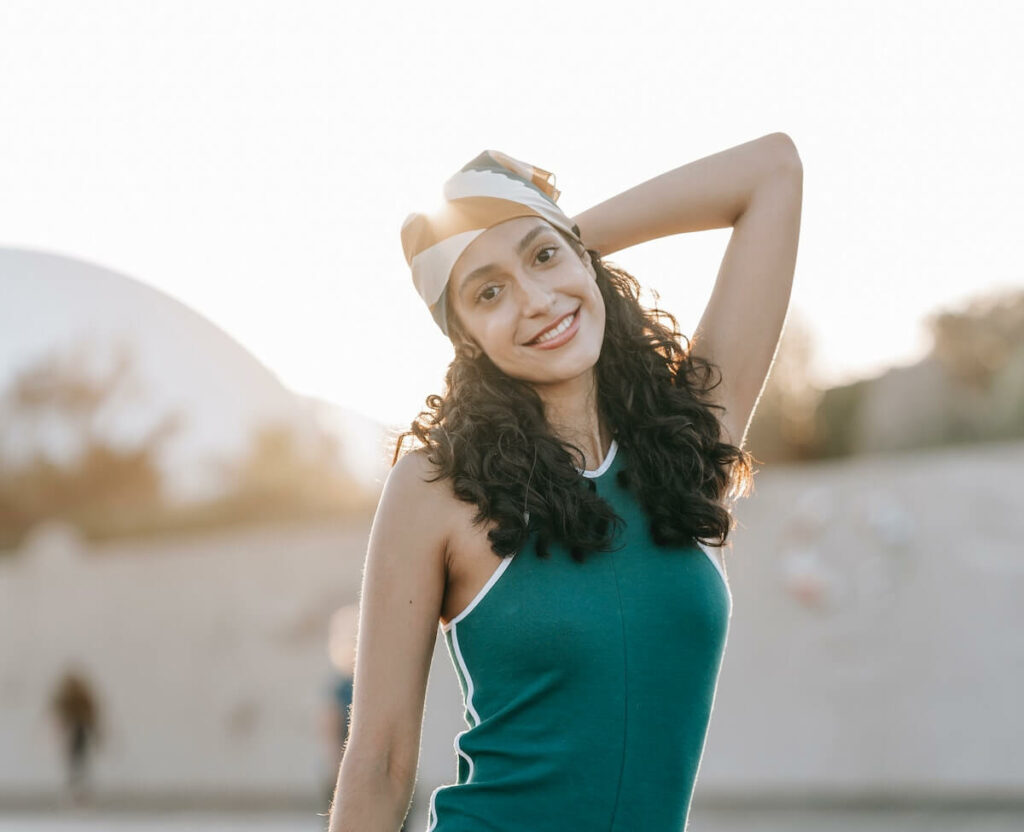 girl with a bandana
